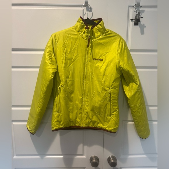 Descente Jackets & Blazers - Descent Neon Yellow Green Puffer Reversible Quilted Jacket Athletic Women Large